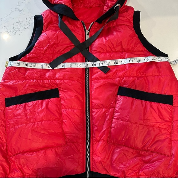 Red Quilted Vest with Black Accents - Picture 12 of 12